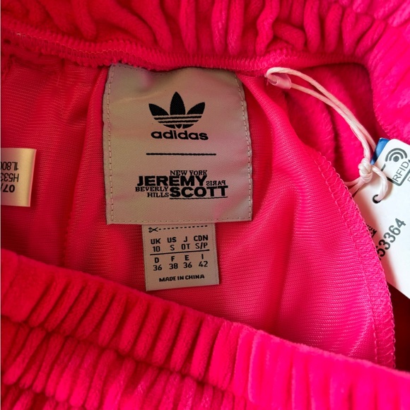 JEREMY SCOTT X ADIDAS WOMEN’S HOT PINK SKIRT SIZE SMALL - Picture 3 of 6